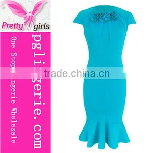 High Quality 50's Floral Patterns For Satin Dresses thumbnail-6