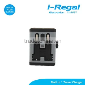 2-ports Travel Adapter Charger In Over 150 Countries for Phone Accessories thumbnail-2