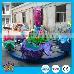Rotating Swing Rides Carp Jumps Over the Dragen Gate Amusement Children Games thumbnail-1
