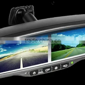 Dual 4.3 Inch Screen Car Rearview Mirror Monitor With Reverse Camera thumbnail-1