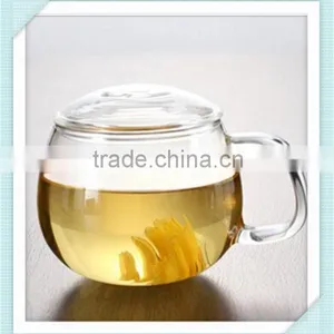 Handmade Double Wall Glass Tea Cup Heat-resistant Double Wall Glass for Tea thumbnail-1