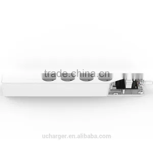 ORICO Overload Over Voltage Over Current Short Circuit Protected 4 Gang 4 USB Extension Socket Usb eu With Surge Protector thumbnail-2