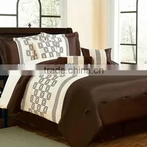 7Pcs Flocking Comforter Set thumbnail-1