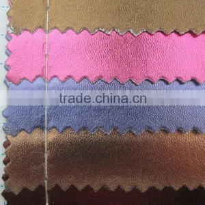 Metallic Luster Style Leather Fabric Pvc Synthetic Leather Textile Fabric for Bag Decorative Garment Sofa Faux Leather Fabrics thumbnail-4