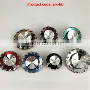 Best Selling Unique Design Clear Diamond Glass Button With Many Colors thumbnail-1