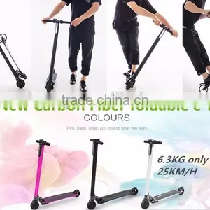 Carbon Fiber Folding Electric Scooter With Li-ion Battery Only 6.5kgs thumbnail-6
