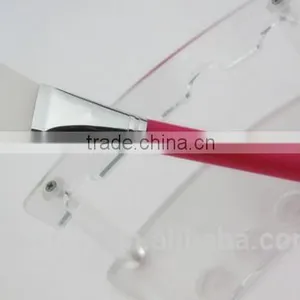 Single Cosmetic Red Crystal Plastic Handle Powder Makeup Brush thumbnail-1