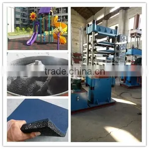Hydraulic Tile Press Machine/automatic Rubber Tile Press/floor Tile Making Machine thumbnail-1