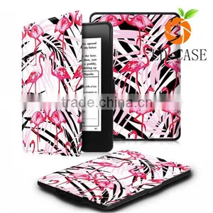 Beautiful Printed Patterns Flip PU Leather Cover Case For Amazon Kindle EBook Reader thumbnail-5