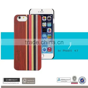 3D Knight Factory Wholesale OEM ODM Custom Hard Back Real Rosewood Wooden Mobile Phone Cover for IPhone 6s Wood Bamboo Case thumbnail-1