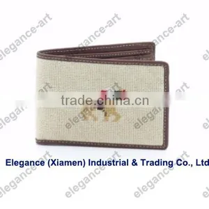 Racing Horse Needlepoint Wallet for Men thumbnail-1
