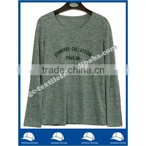 Girl's Manlange Grey Printed Standard Collection Long Sleeve T-shirts thumbnail-1