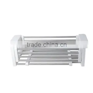 Household Single Multifunction Bowl Kitchen Dish Drying Stainless Steel Dish Rack thumbnail-4