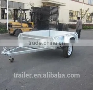 8x5 Hot Dipped Galvanized Chequer Plate Fully Welded Box Trailers Heavty Duty Trailer Farm Trailers thumbnail-4
