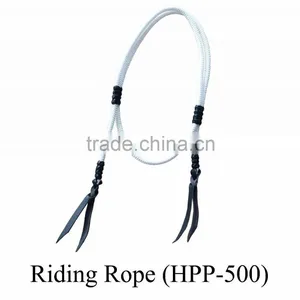 Horse Lead Rope Equestrian Product With Leather Knots thumbnail-1