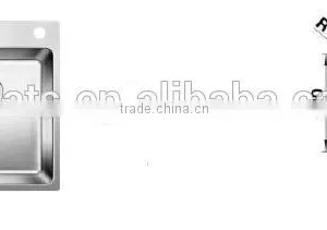 POATS PS-1115 Stainless Steel Sink Overall Size: 865X500X180mm thumbnail-1