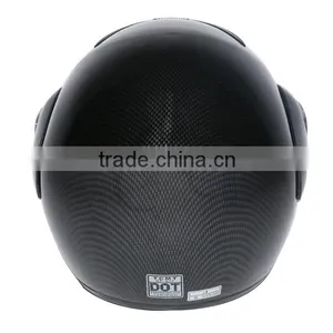 Carbon Fiber Flip Up Modular Full Face Motorcycle Helmet Street Sport S M L DOT thumbnail-2