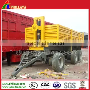 30 Tons Drawbar Full Type Dump Cargo Box Tipper Trailer With Draw Bar thumbnail-6