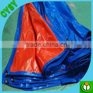 High Quality China Made Durable Blue/orange Plastic Poly Tarps Sheet Korea pe Tarpaulin thumbnail-3