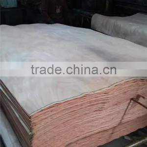 Linyi Grade a b c No Dots 0.3mm 4'x8' Decorative Natural Okoume Face Veneer thumbnail-5
