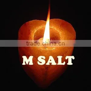 Himalayan Salt Tea Light Heart Shape Candle Holder thumbnail-1