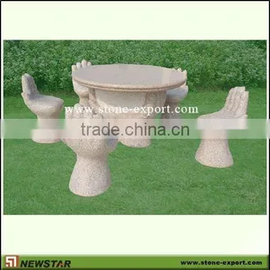 Outside Stone Table and Chair thumbnail-1