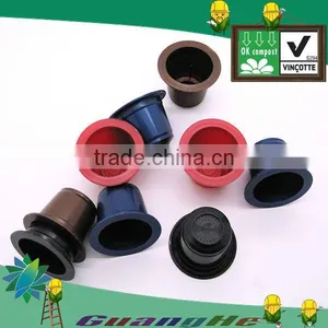 100% Biodegradable PLA Plastic Empty Compatible Nespresso Coffee Capsules , Non-toxic Packaging Cup to Human thumbnail-1