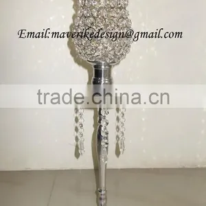 Crystal Candle Holder Small Hurrican Wedding Table Centerpiece thumbnail-1
