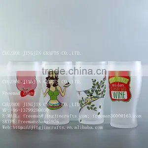 Custom Printed Ice Glass Beer Cup Drinking Cup Beer Glass Cup Manufacturers thumbnail-1