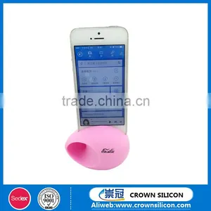 Promotional Custom Logo Silicone Phone Amplifier Speaker Stand for IPhone thumbnail-2