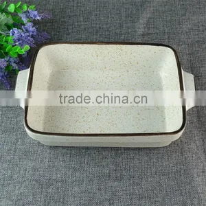 Stock Wholesale Eco-friendly Ceramic Oven Safe Dinner Plates for Baking thumbnail-2