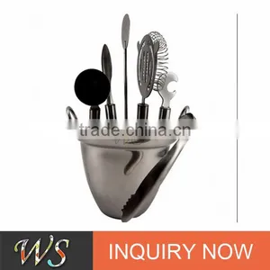 2017 Famous High Quality and Popular Cocktail Shaker Strainer Set thumbnail-1