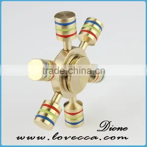 Wholesale Copper Spinner Spiral Gyro Hand Toy Finger Spinner Fidget Metal thumbnail-1