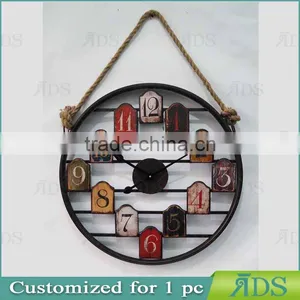 60CM D.Round Vintage Wall Clock thumbnail-1