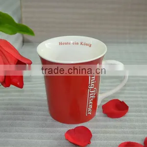 Red Custom Shape Ceramic Coffee Mug thumbnail-1