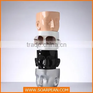 Fiberglass High Glossy Head Mannequin For Glassed Display thumbnail-5