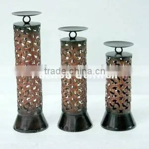 2011 Hollow Out Embossing Metal Candle Stand thumbnail-1