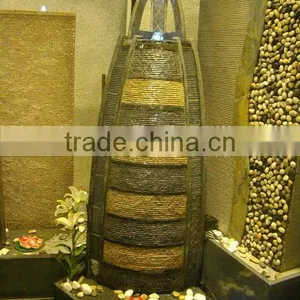 Dubai Granite Blocks for Water Features Fengshui Handmade Water Products Garden Rock Waterfall Fountains thumbnail-1
