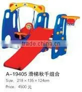 Hot Popular Sale Kids Playground Slide & Swing(A-19405) thumbnail-1