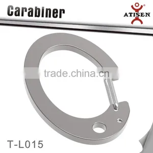 Lucky Alphabet Style Stainless Steel Carabiner Mini Key Rings Spring Buckle Accessories Carabiners thumbnail-1