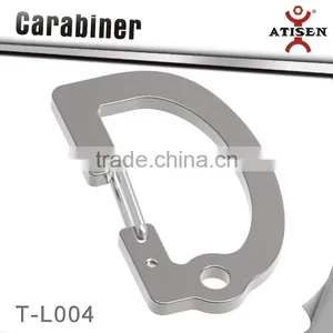 New Gift Alphabet Style Stainless Steel Carabiners Survival Keychain Fine Blanking Processing thumbnail-1