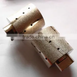 Vacuum Brazed Diamond Profile Wheel/ Brazed Diamond Abrasive Drum Wheels for Stones thumbnail-1
