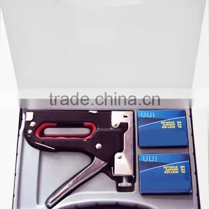 Professional 3-purpose Staple Gun Tacker With Nails thumbnail-1