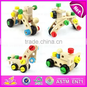 2015 Funny Play Wooden Montessori DIY Screws Toy,Wooden Kids Toy Screw Nut Combination,Wholesale Cheap Wooden Screws Toy W03C012 thumbnail-2