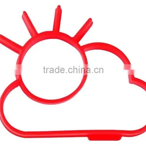 Food Grade Silicone Fried Egg Rings Egg Tray Sunny Cloud Egg Shapers Mold thumbnail-1