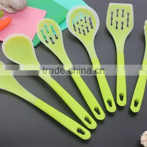 CK-3122 Food Grade Heat Resistant 6pcs Untensil Kitchen Tool Sets Silicone Covered Nylon Utensil Cooking Tool Set With PP Handle thumbnail-1