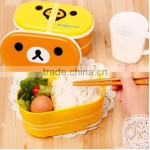 Portable Cute Bear Plastic Lunch Box,Storage Boxes Food Storage/Food Bento Box,CUSTOM Hot New Product for 2015 thumbnail-1