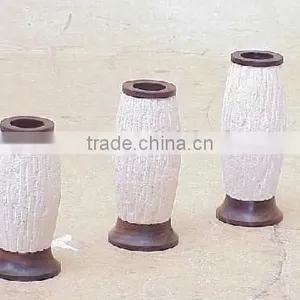 SONO OVAL STONE CANDLE HOLDER thumbnail-1