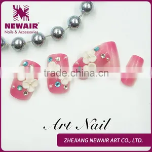 2016 Fashion Artificial Nail Tips Design Color Finger Nail Tip Designed Nail Tips Wholesale thumbnail-1