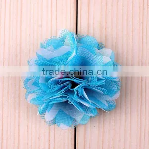 Fabric and Mesh Flower Clip for Kids Hair Accessories thumbnail-6